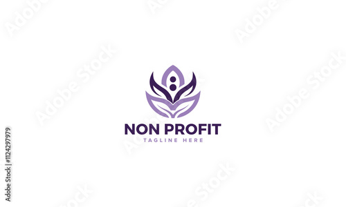 Innovative Charity Logo Vector Design, Nonprofit Logo Collection for Community Care