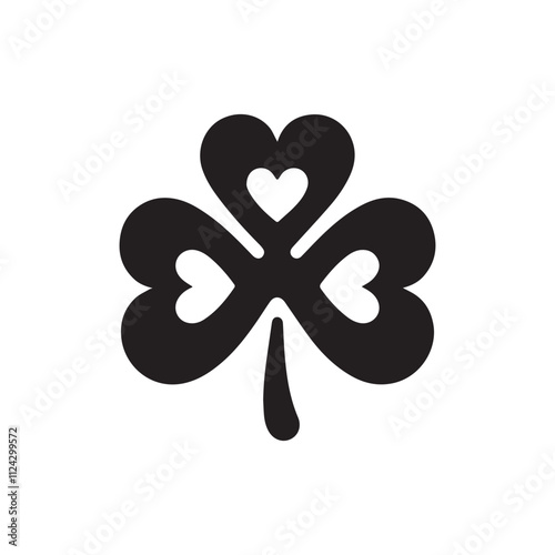 Clover silhouette vector icon design symbol illustration