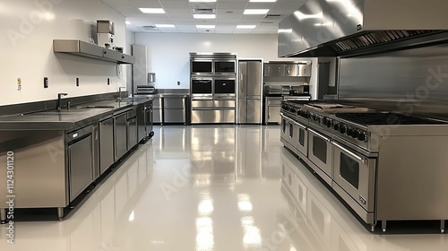 Modern Stainless Steel Commercial Kitchen Design