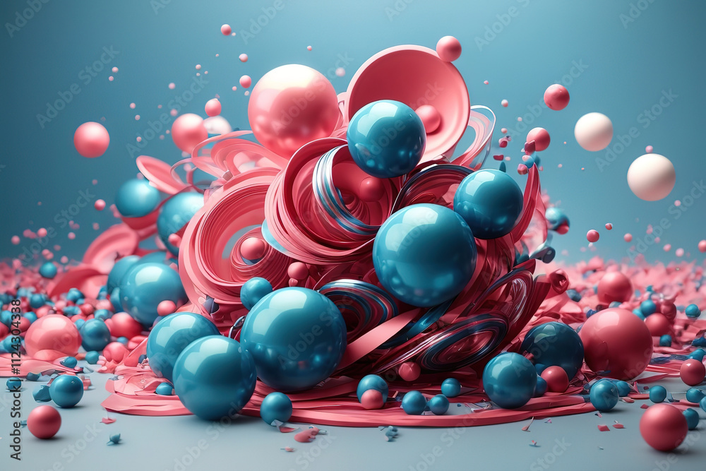 Exceptional View of modern abstract sphere art Exceptional View of modern abstract sphere art
