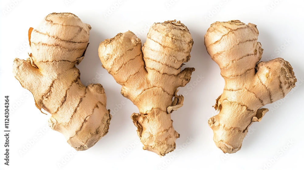 ginger for herbal medicine. ginger on white background ginger for herbal medicine. ginger on white background
