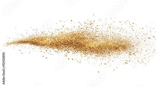 Gold Falling Confetti with Glitter Dust