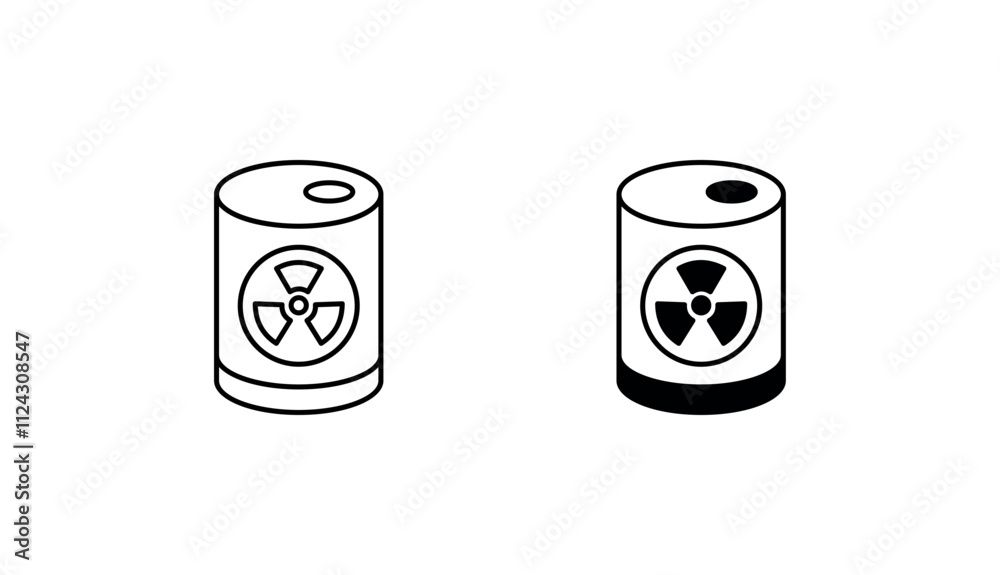Hazardous waste icon design with white background stock illustration Hazardous waste icon design with white background stock illustration