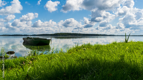Bilde på lerret Třeboň Pond is one of the largest ponds in the Czech Republic.