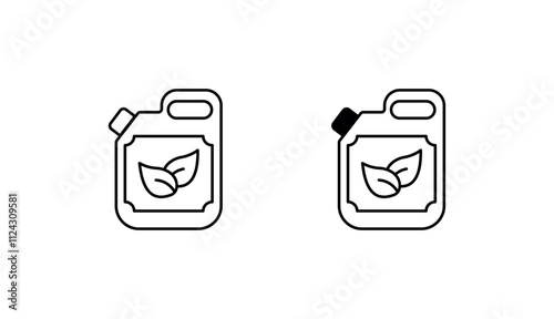 Bio Fuel icon design with white background stock illustration