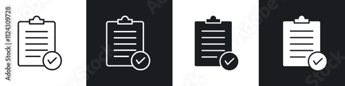 Compliance linear icon set for app, and web design.