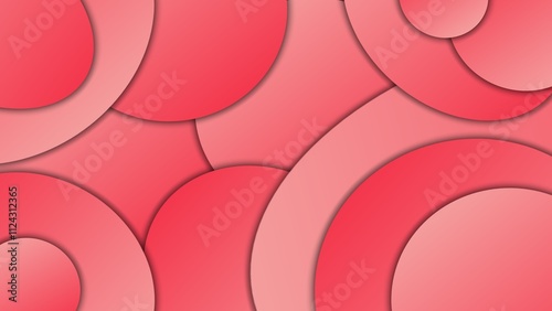 Pink colour Vibrant Circle Pattern Abstract Background Full HD 