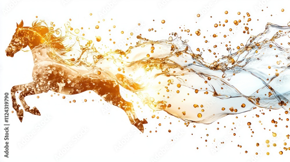 custom made wallpaper toronto digitalDynamic horse in motion artistic splash abstract environment professional viewpoint