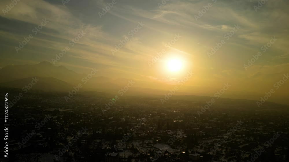 Beautiful sunset sky with clouds in Time-lapse video Beautiful sunset sky with clouds in Time-lapse video