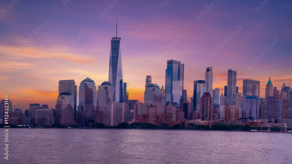 New York City Manhattan downtown skyline, New York, NY, USA New York City Manhattan downtown skyline, New York, NY, USA