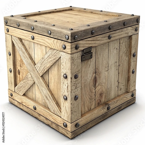 old wooden box.