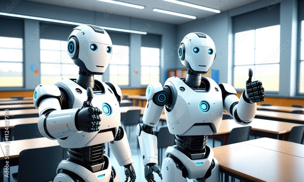 Robots in classroom: futuristic learning environment with ai companions Robots in classroom: futuristic learning environment with ai companions