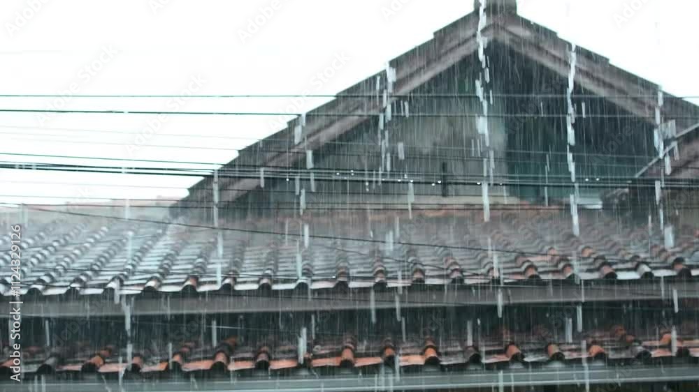 house roof tiles in west java rained on house roof tiles in west java rained on