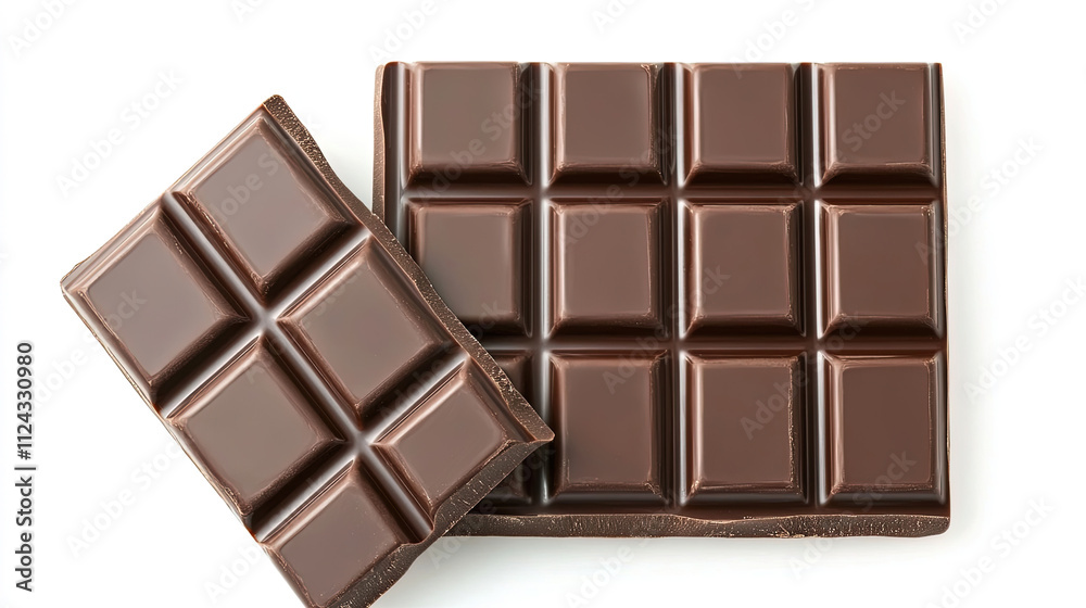 sweet dessert. chocolate bar. chocolate bar on white background sweet dessert. chocolate bar. chocolate bar on white background