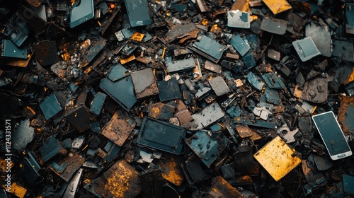 Shattered Electronic Devices: A Cautionary Tale of Waste and Recycling photo