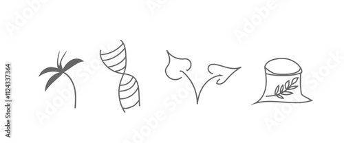 food set icons on a white background