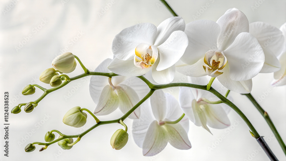 white orchids on a white background white orchids on a white background