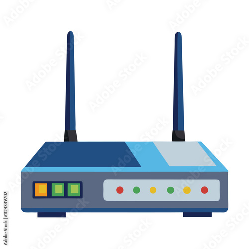 wi fi router on a white background