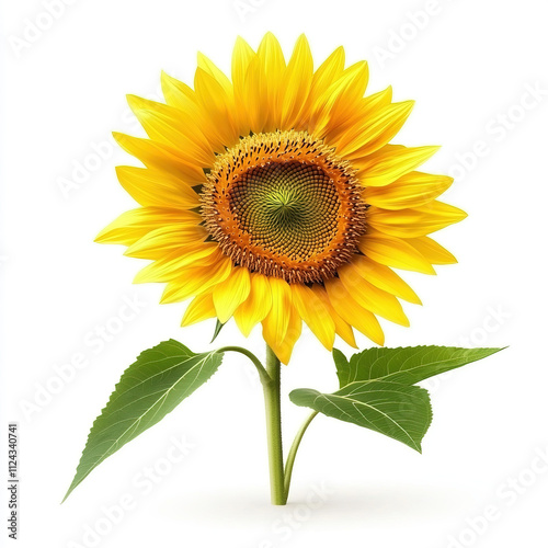 sunflower. sunflower on white background