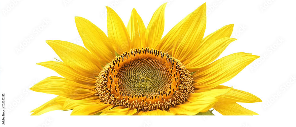watercolor painting of sunflower. sunflower on white background watercolor painting of sunflower. sunflower on white background
