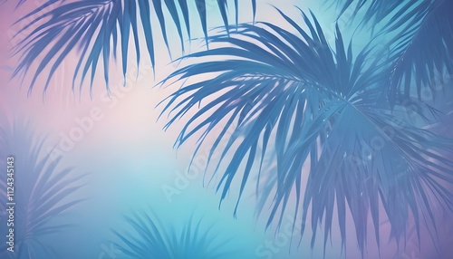 Clear Plain Shiny Warm Soft Vintage Bokeh Cloudy Wave Like Geometric Blue Background or Texture