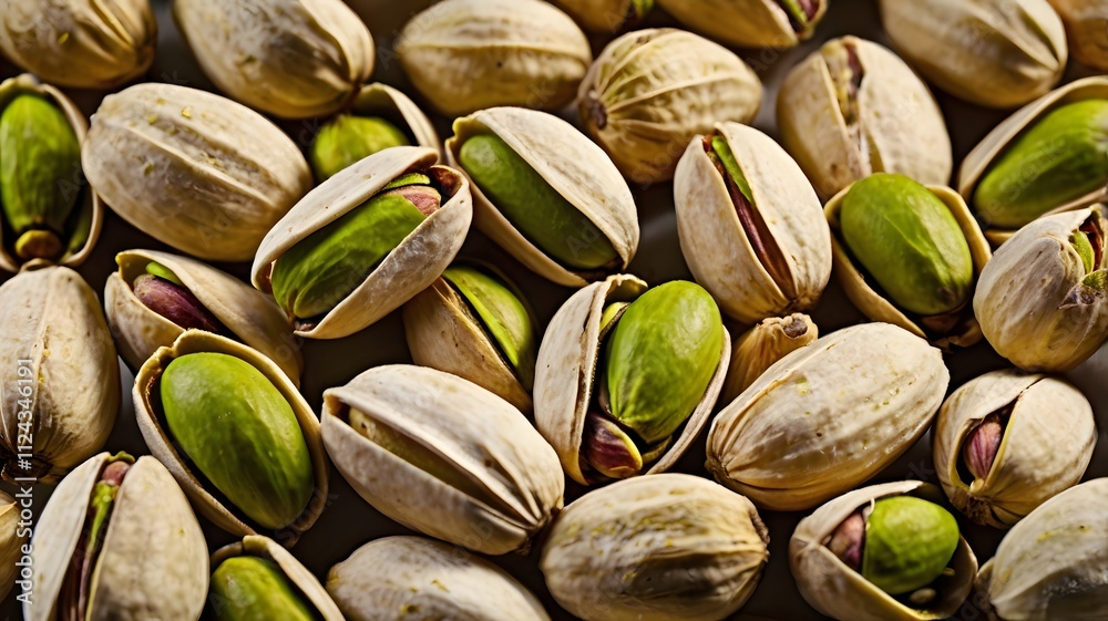 Pistachio nuts seed partially shelled. Healthy dried pistachios vegan food snacks & natural ingredient Pistachio nuts seed partially shelled. Healthy dried pistachios vegan food snacks & natural ingredient