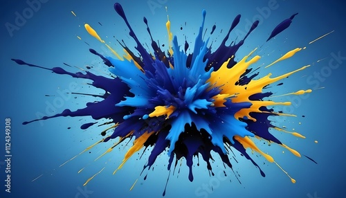 Clear Plain Shiny Warm Soft Vintage Bokeh Cloudy Wave Like Geometric Blue Background or Texture