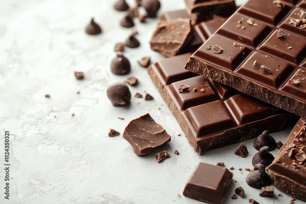 Delectable Chocolate Bars and Shavings Delight Delectable Chocolate Bars and Shavings Delight