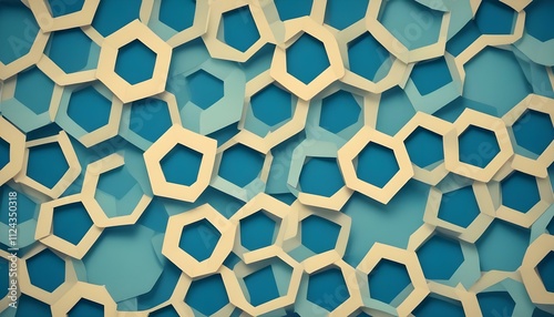 Clear Plain Shiny Warm Soft Vintage Bokeh Cloudy Wave Like Geometric Blue Background or Texture