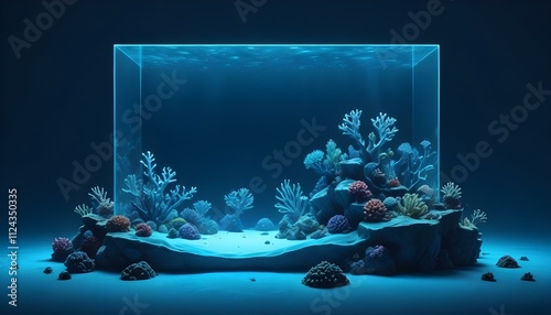 Clear Plain Shiny Warm Soft Vintage Bokeh Cloudy Wave Like Geometric Blue Background or Texture