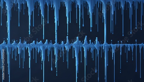 Clear Plain Shiny Warm Soft Vintage Bokeh Cloudy Wave Like Geometric Blue Background or Texture