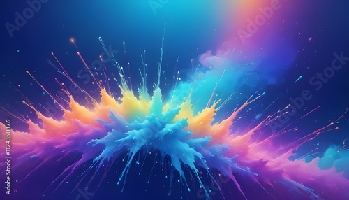 Clear Plain Shiny Warm Soft Vintage Bokeh Cloudy Wave Like Geometric Blue Background or Texture