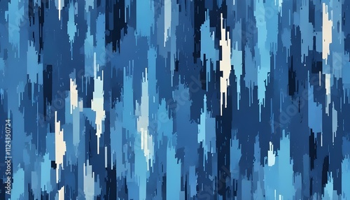 Clear Plain Shiny Warm Soft Vintage Bokeh Cloudy Wave Like Geometric Blue Background or Texture