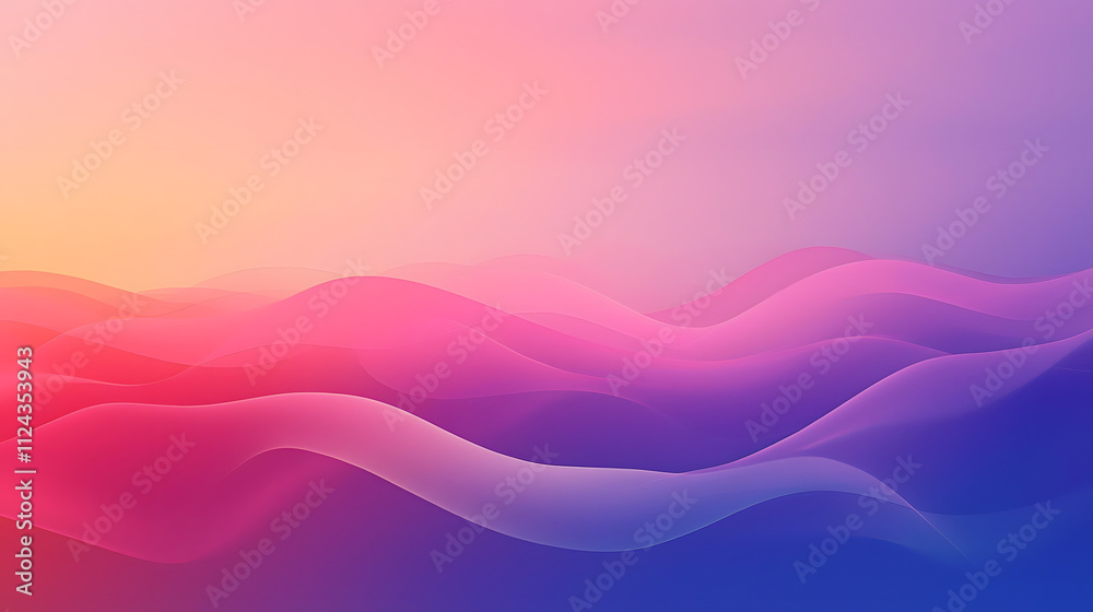 Fototapeta premium Abstract gradient backgrounds with soft pastel hues