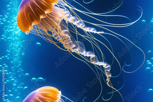 Underwater landscape with j...