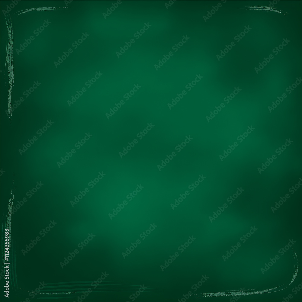 Fototapeta premium Green blackboard background. Vector texture. Generative AI