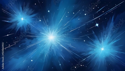 Clear Plain Shiny Warm Soft Vintage Bokeh Cloudy Wave Like Geometric Blue Background or Texture