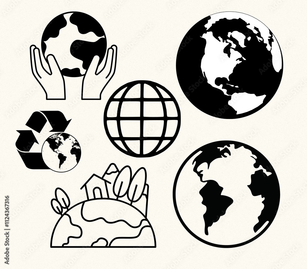 Obraz premium earth the world map