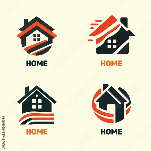 Creative bundle Home Logo Designs for Real Estate and Architecture.