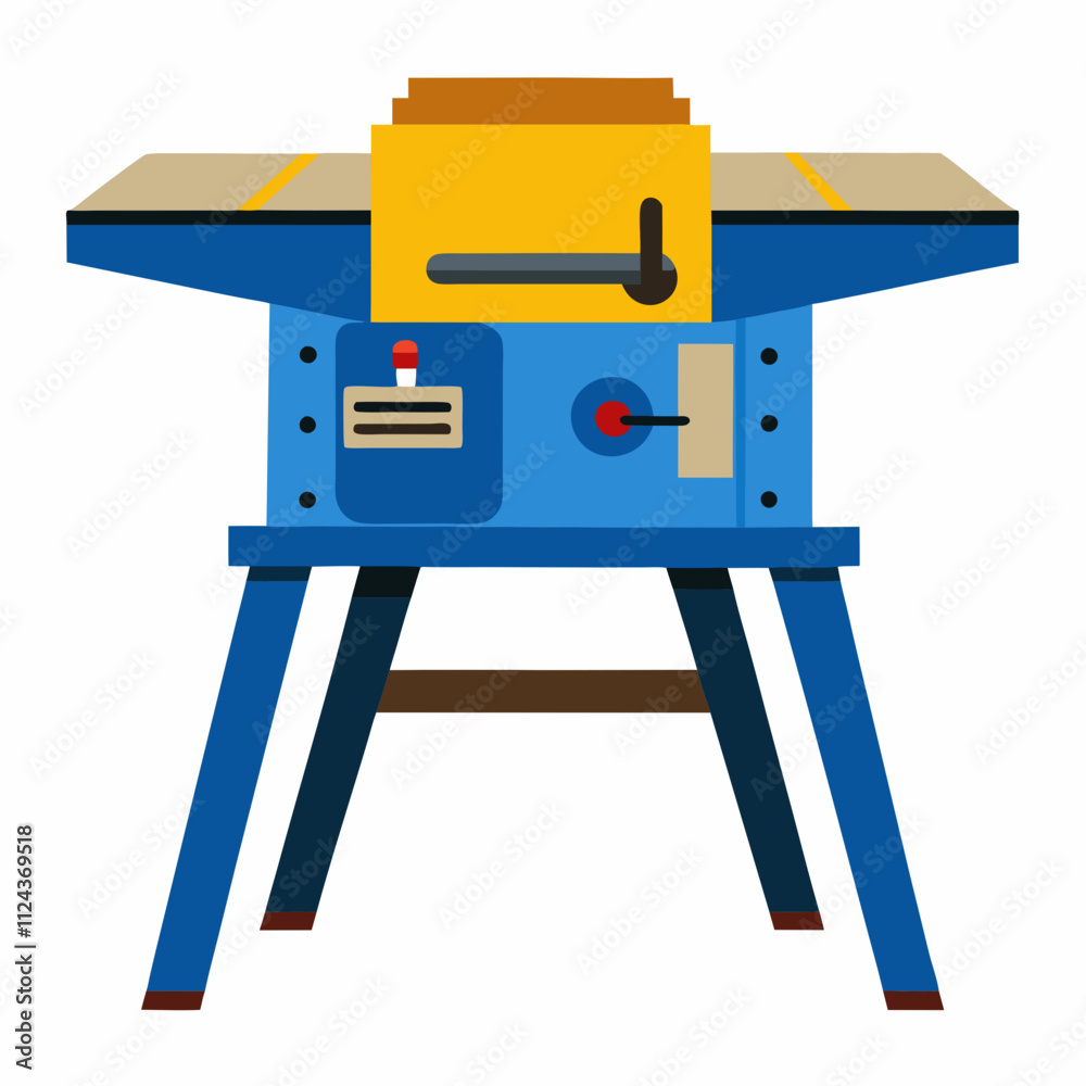 table saw on a white background table saw on a white background