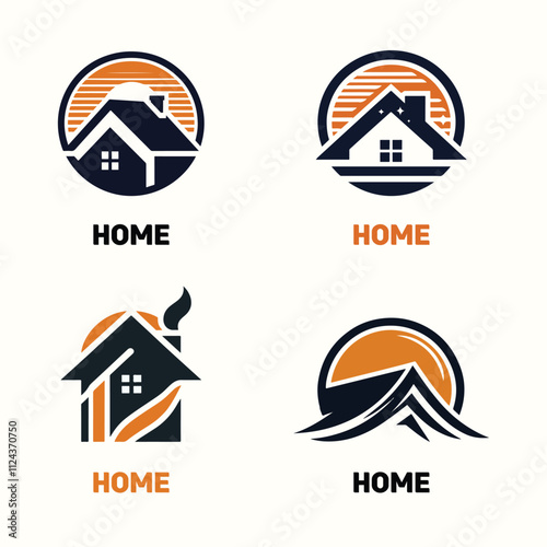 Creative bundle Home Logo Designs for Real Estate and Architecture.