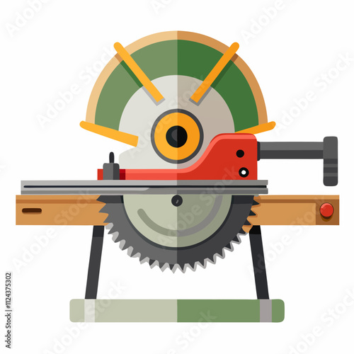 miter saw blade isolated on white background