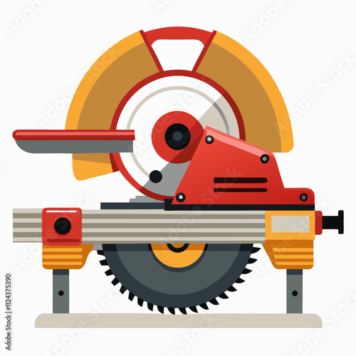 miter saw blade isolated on white background