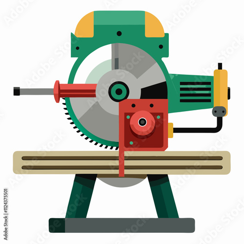 miter saw blade isolated on white background