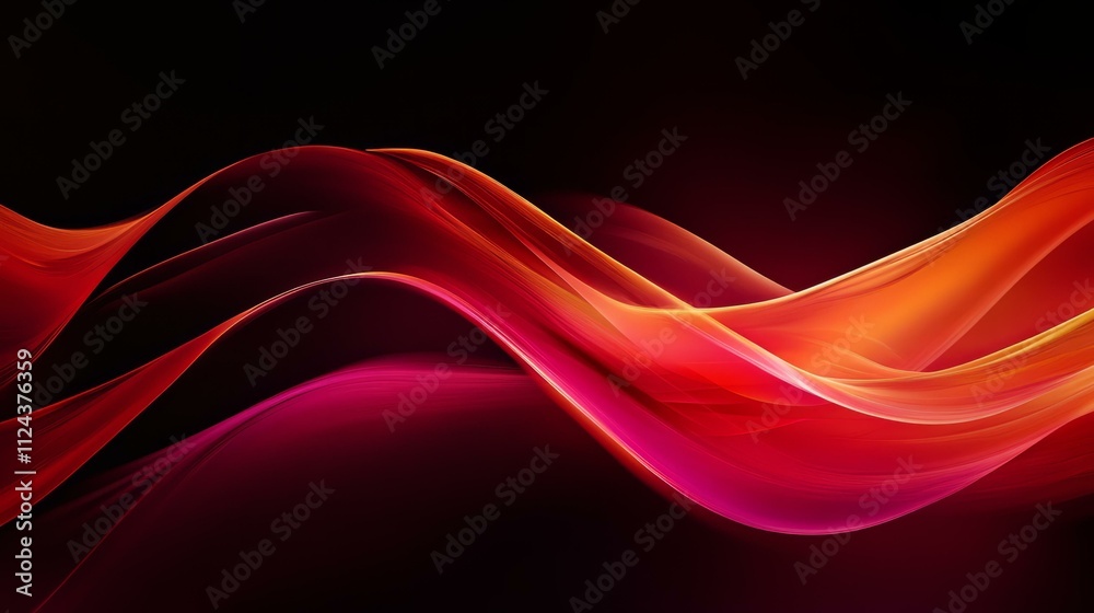 Obraz premium Subtle flames in deep reds and orange