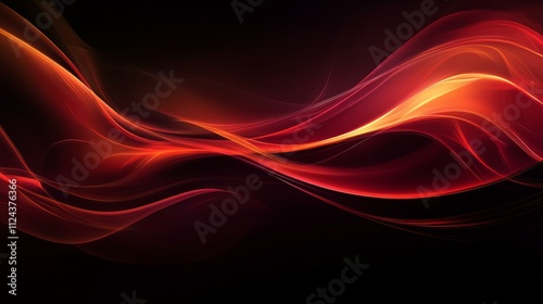 Subtle flames in deep reds and orange