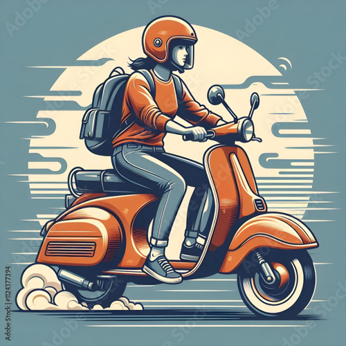person on motorcycle