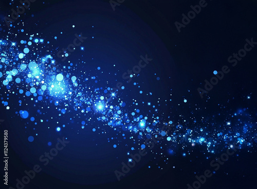abstract blue background with lights