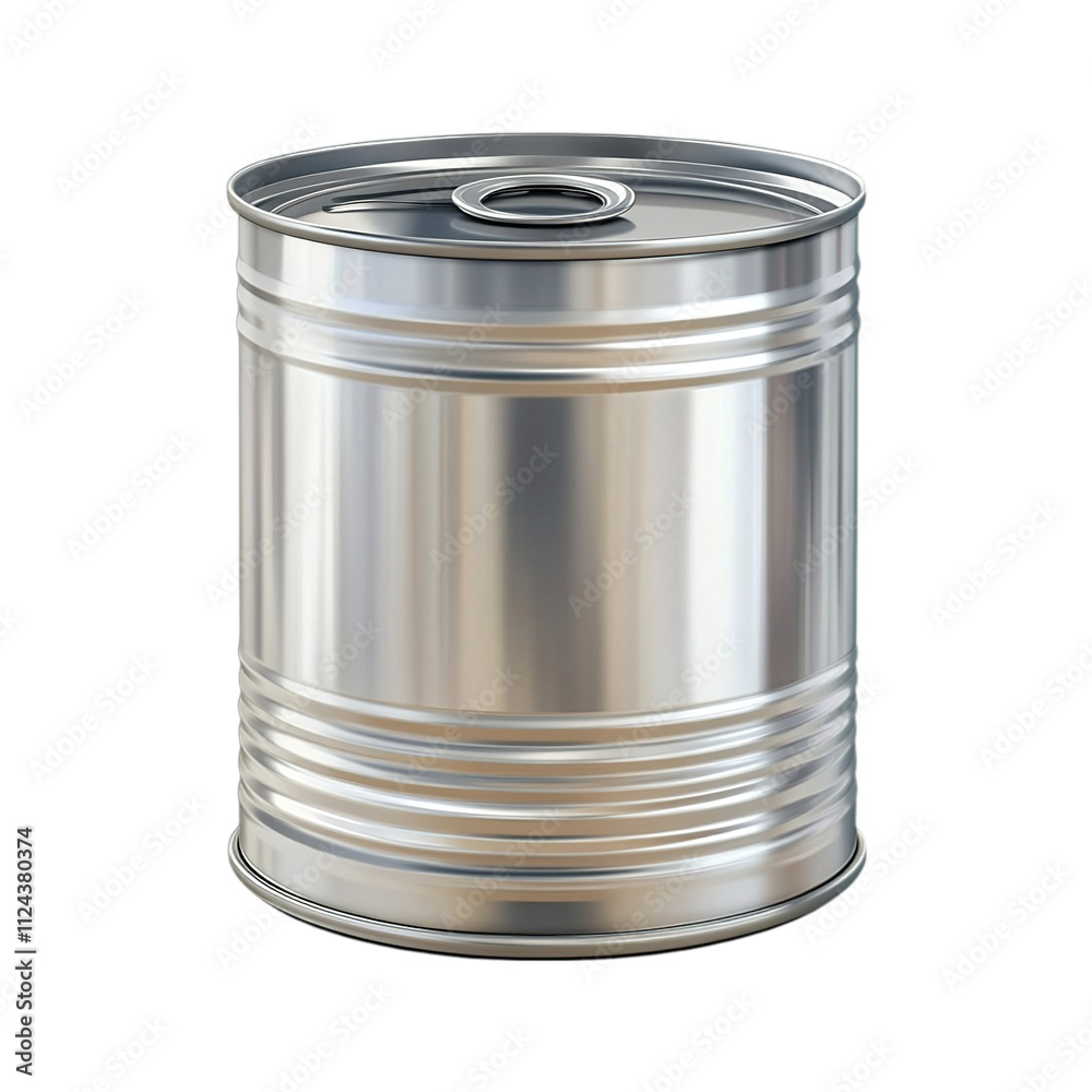 Empty tin can isolated on transparent and white background, can png Empty tin can isolated on transparent and white background, can png