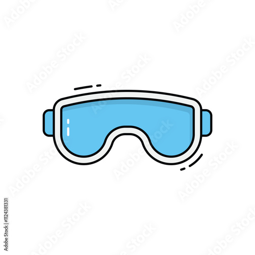 Goggle vector icon